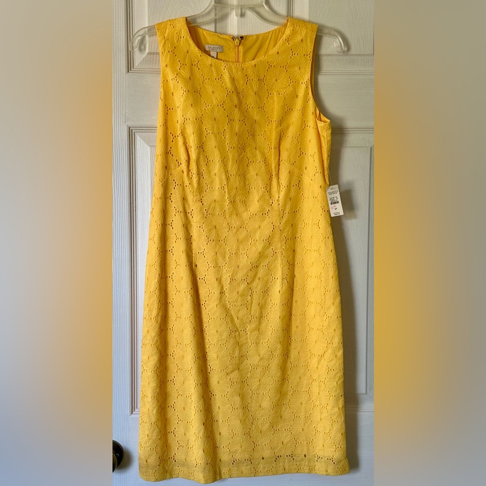 Talbots Yellow Eyelet Sundress